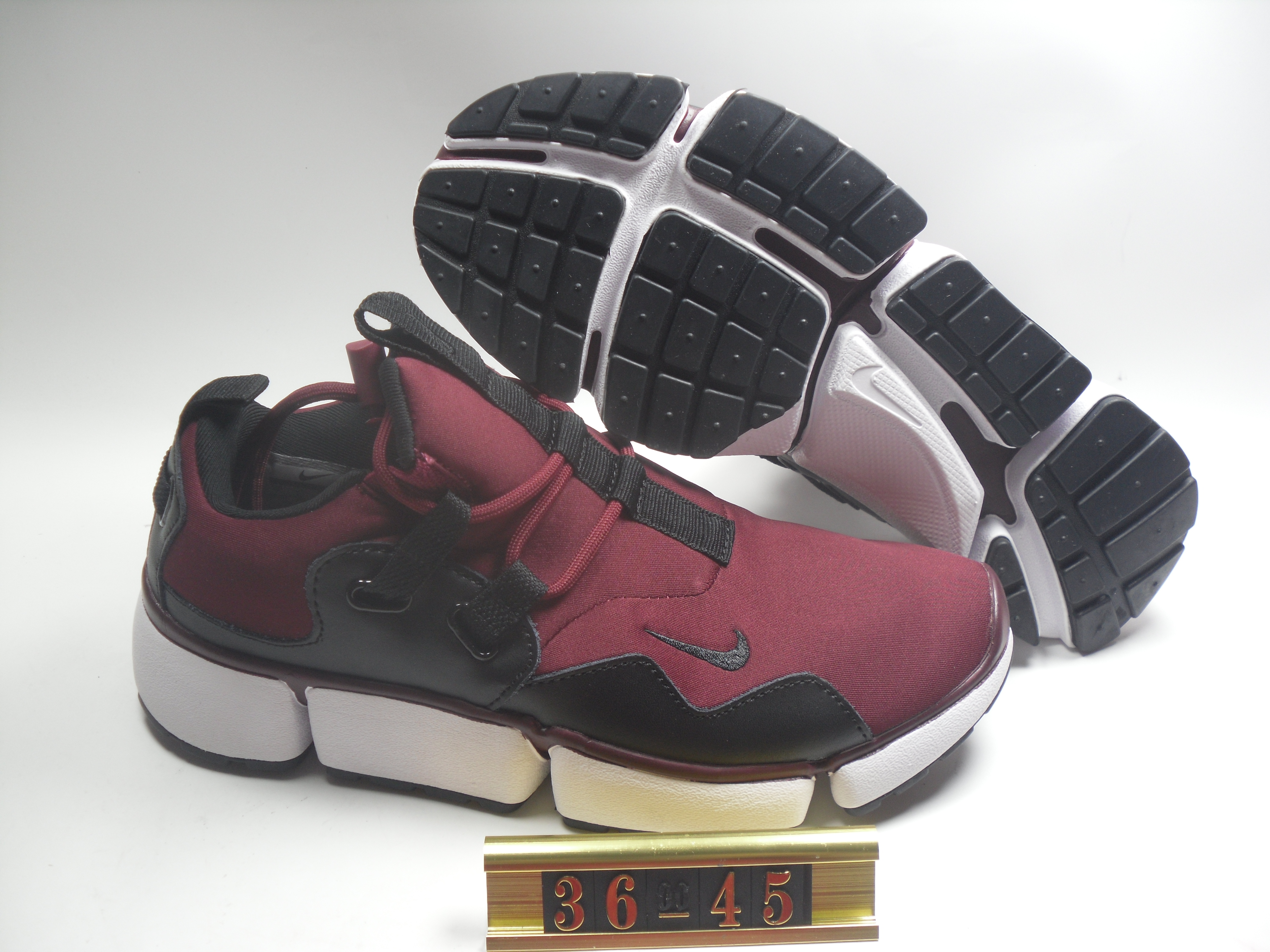 Women Nike Air Huarache 5 Wine Red Black Shoes